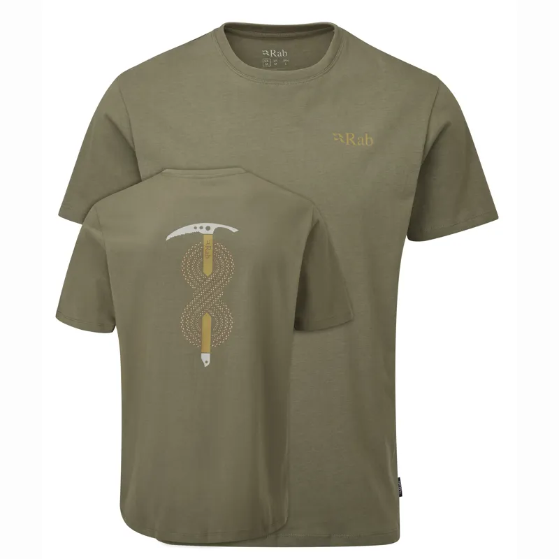 Rab Mens Stance Axe Tee - Light Khaki